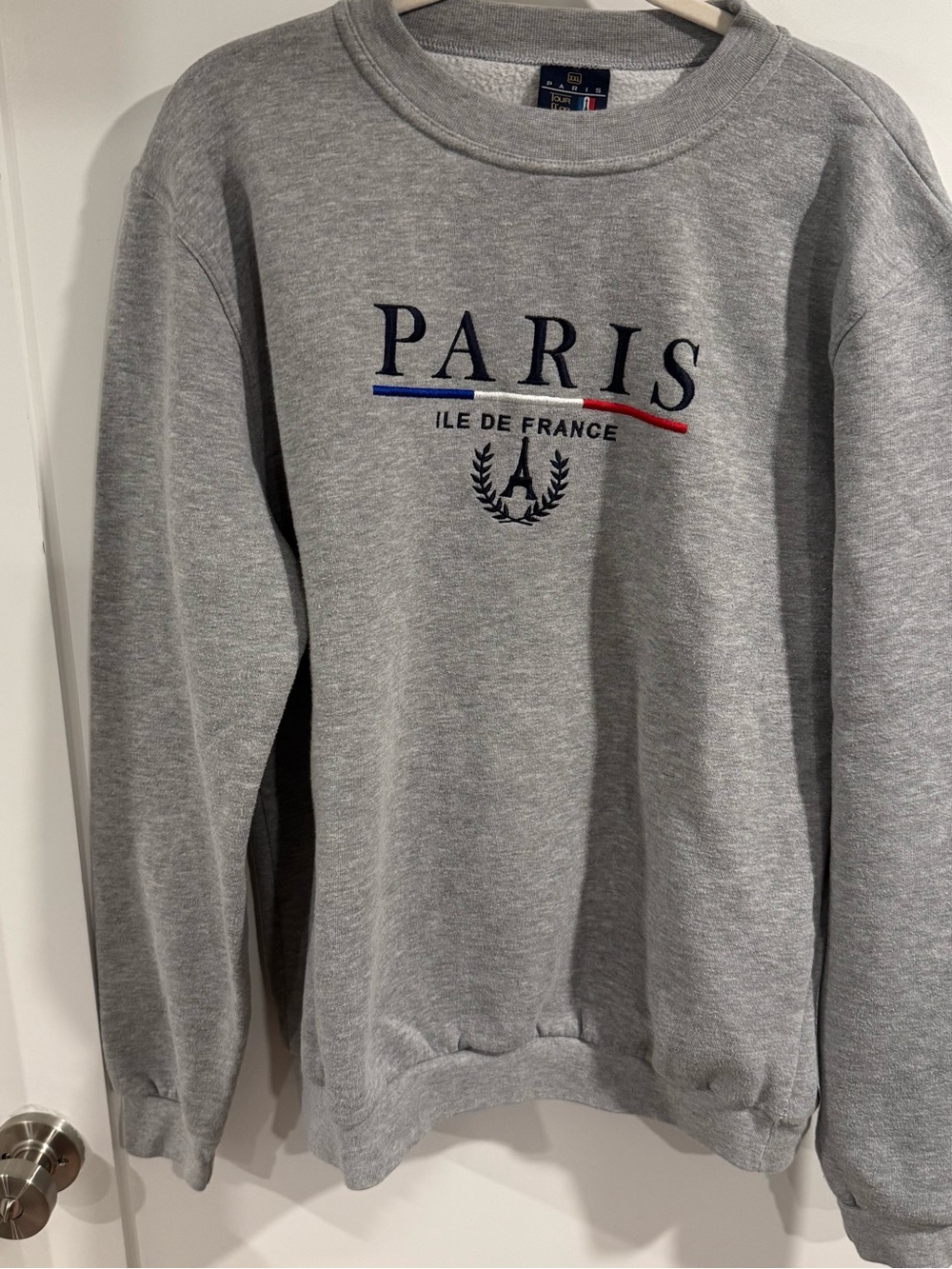 Paris Graphic Crewneck Sweatshirt - Gray
